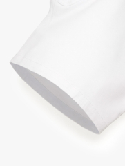 Quần Short Signature Stripe Form Straight QS088 Màu Trắng