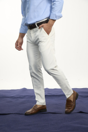 Quần Tây Trơn Form Slimfit QT050 Màu Trắng