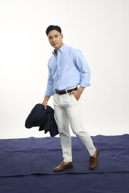 Quần Tây Trơn Form Slimfit QT050 Màu Trắng