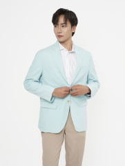 Áo Vest Trơn Linen Form Regular AV040 Màu Xanh Biển