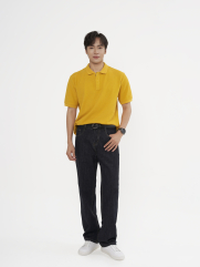 Quần Jean Phối Dây Sọc 2 Bên Sườn Form Straight Đen QJ127 Màu Xanh Đen