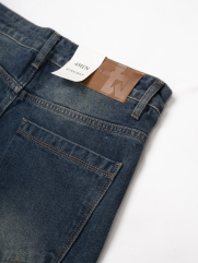 Quần Jean Trơn Túi Kiểu Form Straight QJ134 Màu Xanh