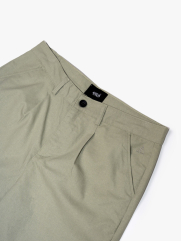 Quần Short Linen Thêu Cánh Buồm Form Straight QS087 Màu Rêu Nhạt