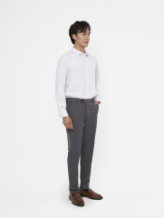 Quần Tây Trơn Form Slimfit QT071 Màu Xám Đậm