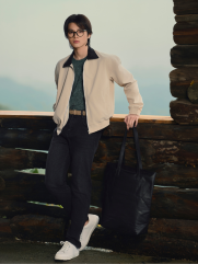 Áo Khoác Blouson Form Relax AK083 Màu Be