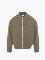 Áo Khoác Bomber Form Relax AK084 Màu Nâu Xám