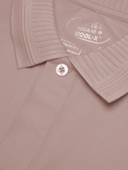 Áo Polo Cool-X In Logo Bông Tuyết Form Regular PO185 Màu Hồng