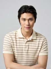 Áo Polo Sọc Ngang Form Regular PO191 Sọc Be