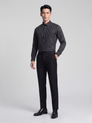Áo Sơ Mi Sọc Form Slimfit SM172 Sọc Đen