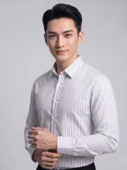 Áo Sơ Mi Sọc Form Slimfit SM172 Sọc Trắng