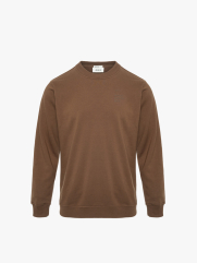 Áo Sweatshirt Chân Cua In Chữ Form Regular AS007 Màu Nâu