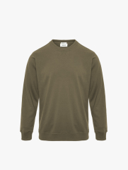 Áo Sweatshirt Chân Cua In Chữ Form Regular AS007 Màu Rêu