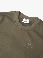 Áo Sweatshirt Chân Cua In Chữ Form Regular AS007 Màu Rêu