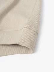 Áo Sweatshirt Trơn Dây Kéo Form Regular AS006 Màu Be Nhạt