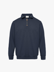 Áo Sweatshirt Trơn Dây Kéo Form Regular AS006 Màu Xanh Đen