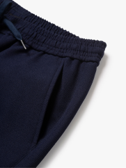 Quần Short Linen Trơn Form Straight QS085 Màu Xanh Đen