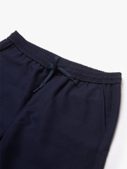 Quần Short Linen Trơn Form Straight QS085 Màu Xanh Đen