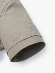 Áo Polo Jacquard Texture Nẹp Dấu Khuy Form Modern PO197 Màu Nâu Xám