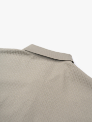Áo Polo Jacquard Texture Nẹp Dấu Khuy Form Modern PO197 Màu Nâu Xám