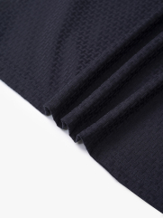 Áo Polo Jacquard Texture Nẹp Dấu Khuy Form Modern PO197 Màu Xanh Đen
