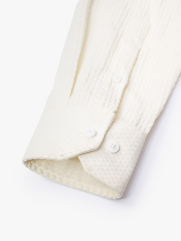 Áo Sơ Mi Honeycomb Form Regular SM213 Màu Trắng