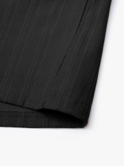 Áo Thun Texture Jacquard Dệt Nổi Form Modern AT201 Màu Đen