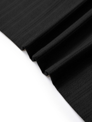 Áo Thun Texture Jacquard Dệt Nổi Form Modern AT201 Màu Đen