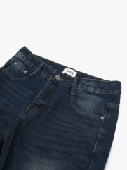 Quần Jean Trơn Form Straight QJ136 Màu Xanh