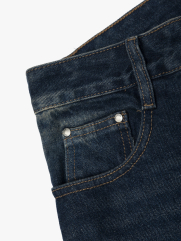 Quần Jean Trơn Form Straight QJ136 Màu Xanh