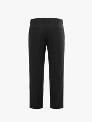 Quần Kaki Trơn Xếp Ly Form Straight QK037 Màu Đen