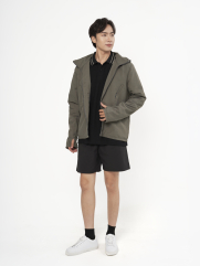 Quần Short Thể Thao 6inch Thêu logo 4m Form Relax QS082 Màu Đen