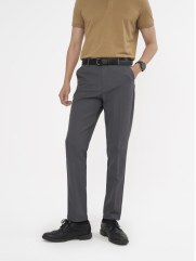 Quần Tây Sidetab Trơn Form Slimfit QT069 Màu Xám