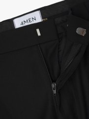 Quần Tây Trơn Xếp Ly Form Straight QT075 Màu Đen