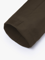 Quần Tây Trơn Xếp Ly Form Straight QT075 Màu Nâu