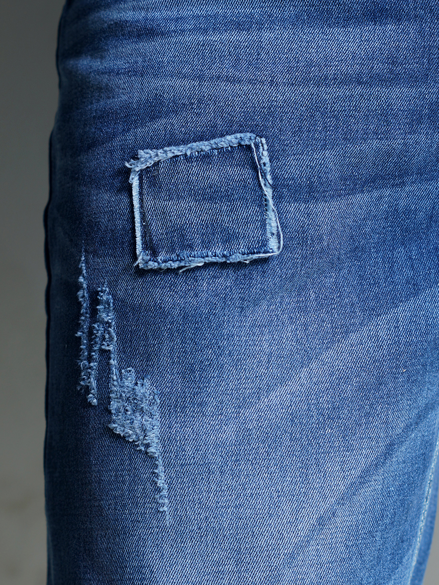 Quần short jean xanh đen qs37 - 4