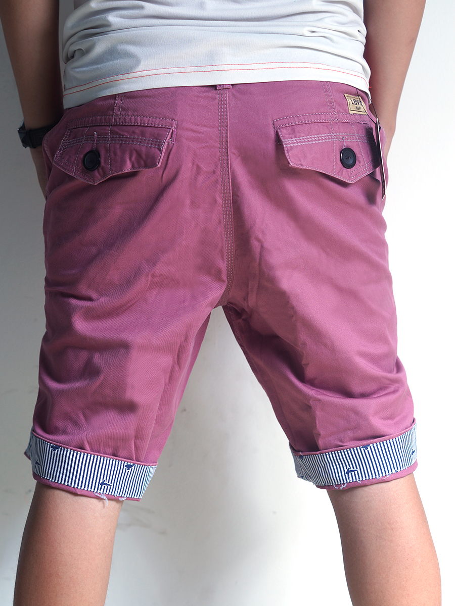 Quần short kaki hồng tím qs21 - 3