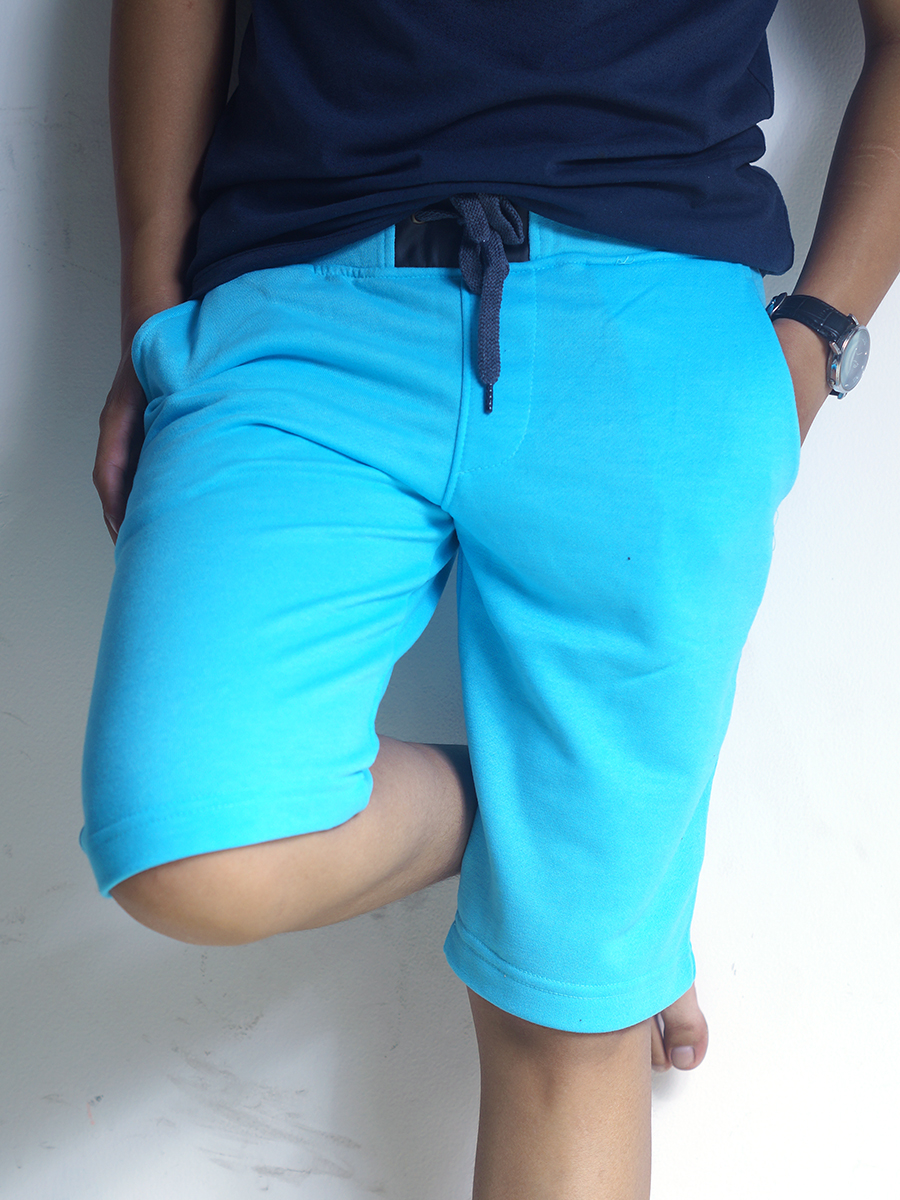 Quần short thun xanh ngọc qs34 - 1