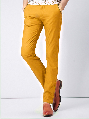 Quần kaki hàn quốc vàng qk126 - 1