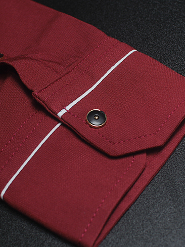 Áo sơ mi đỏ đô asm681 - 2