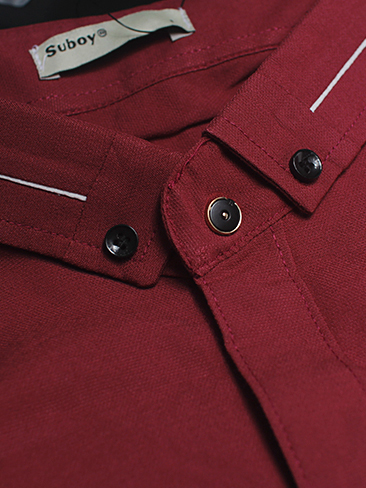 Áo sơ mi đỏ đô asm681 - 3