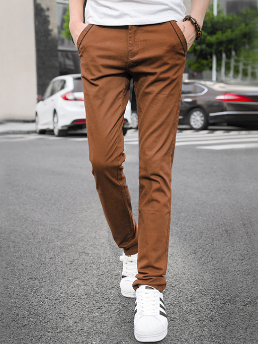 Quần kaki hàn quốc màu bò qk135 - 1