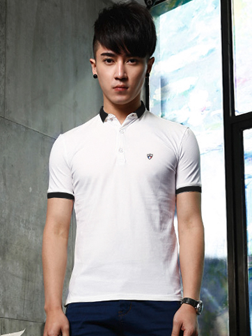 Áo thun có cổ trắng at573 - 1