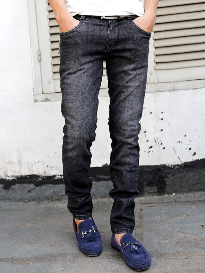 Quần jean skinny xám chuột đậm qj1298 - 1