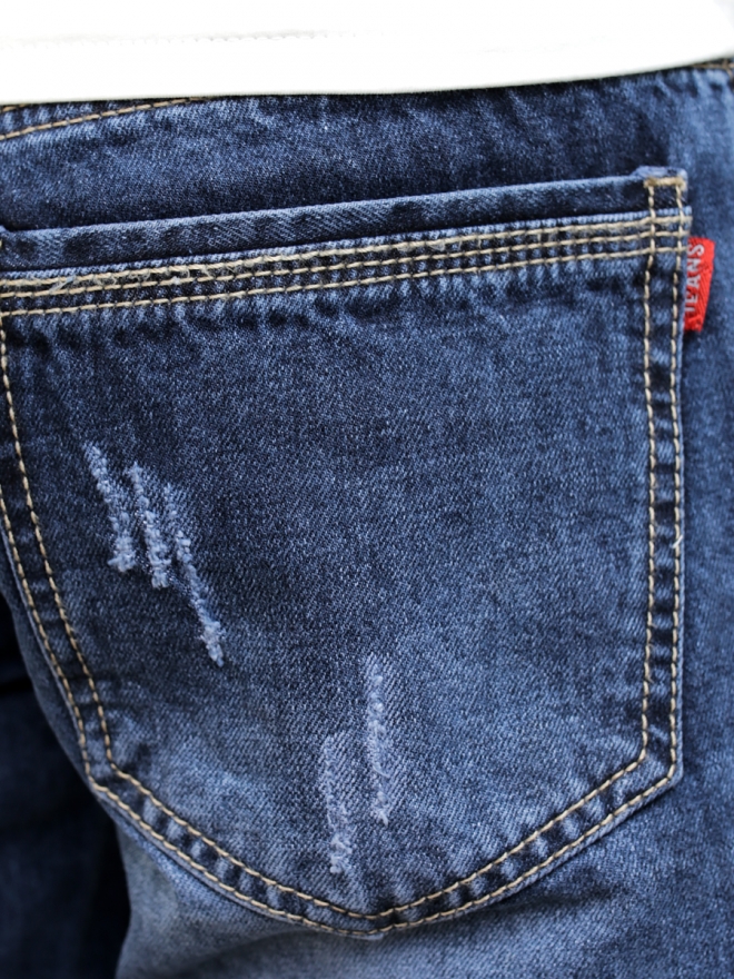 Quần short jean xanh đen qs60 - 2