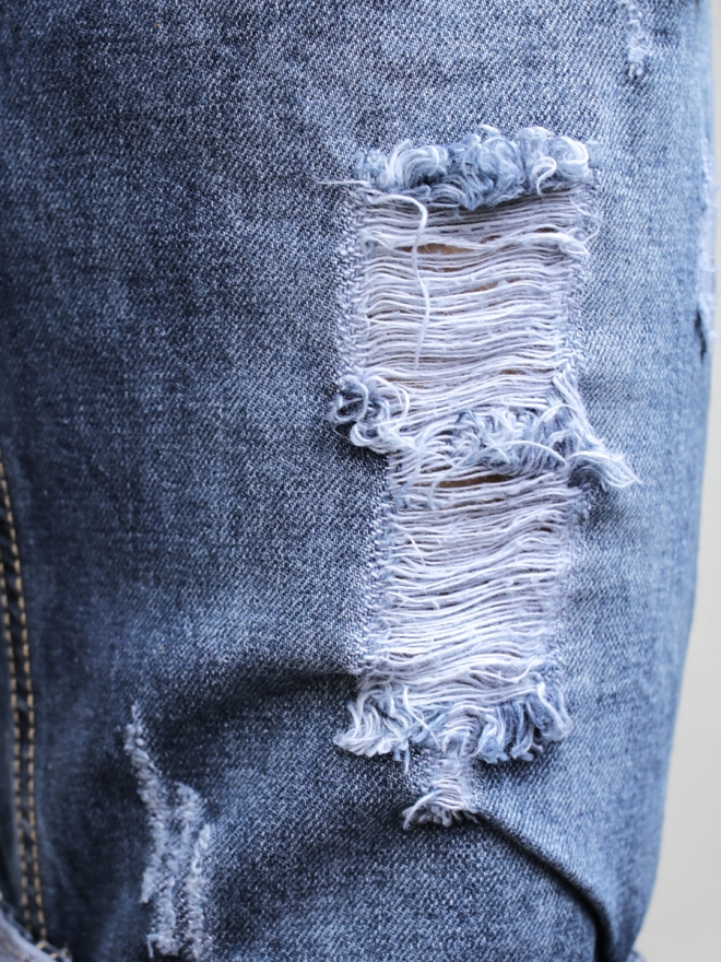 Quần short jean xanh đen qs60 - 3