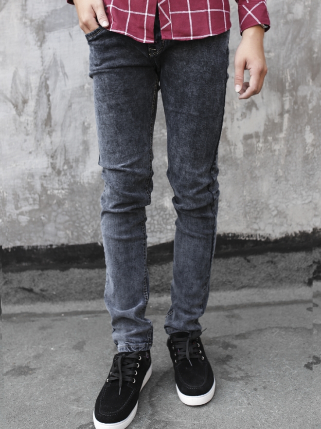 Quần jean skinny xám chuột qj1322 - 1