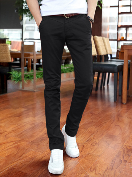 Quần kaki hàn quốc đen qk142 - 1