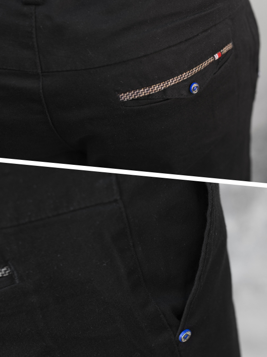 Quần kaki hàn quốc đen qk147 - 2