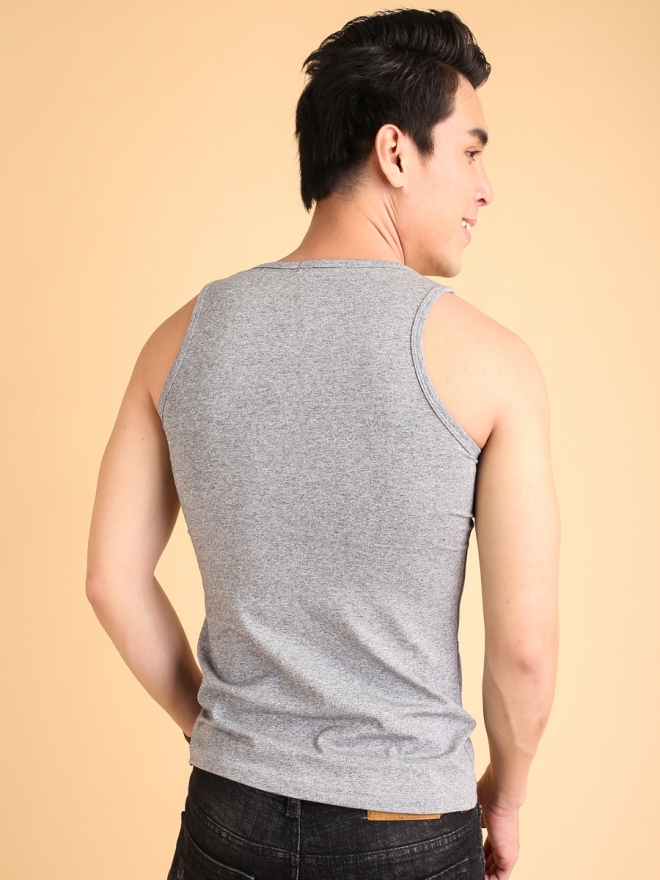 Áo thun ba lỗ xám chuột at592 - 2