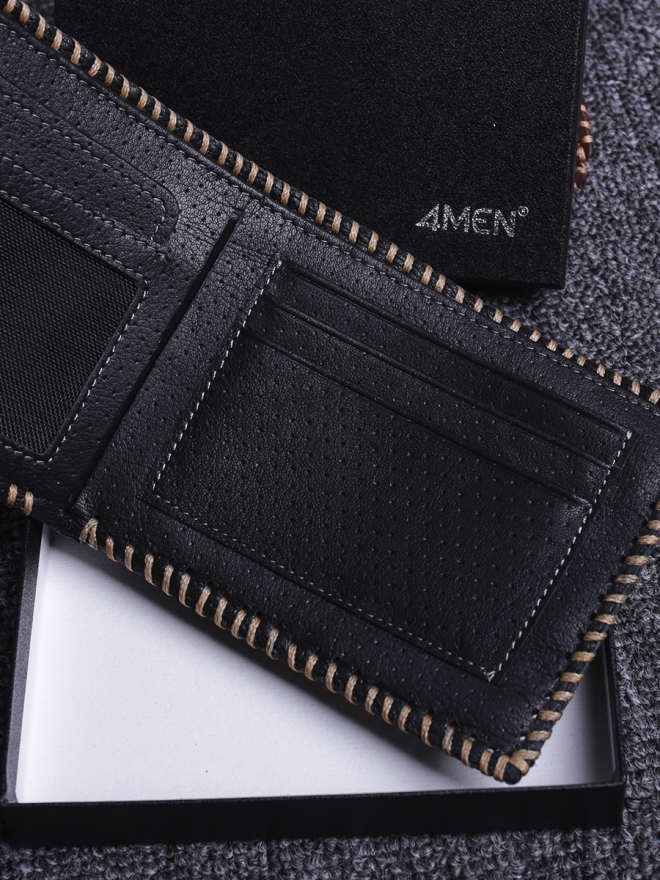 Ví da nam đen bv140 - 3